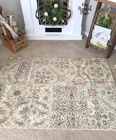 overdyed patchwork farmhouse rug