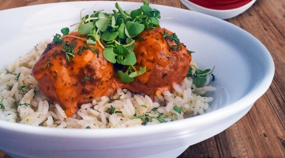 Receta de Albondigas De Cerdo Con Arroz Al Cilantro