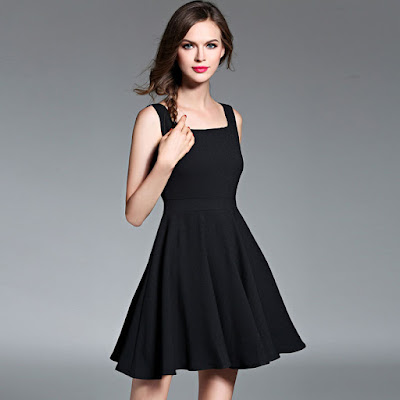  Hepburn skirt a line little black dress