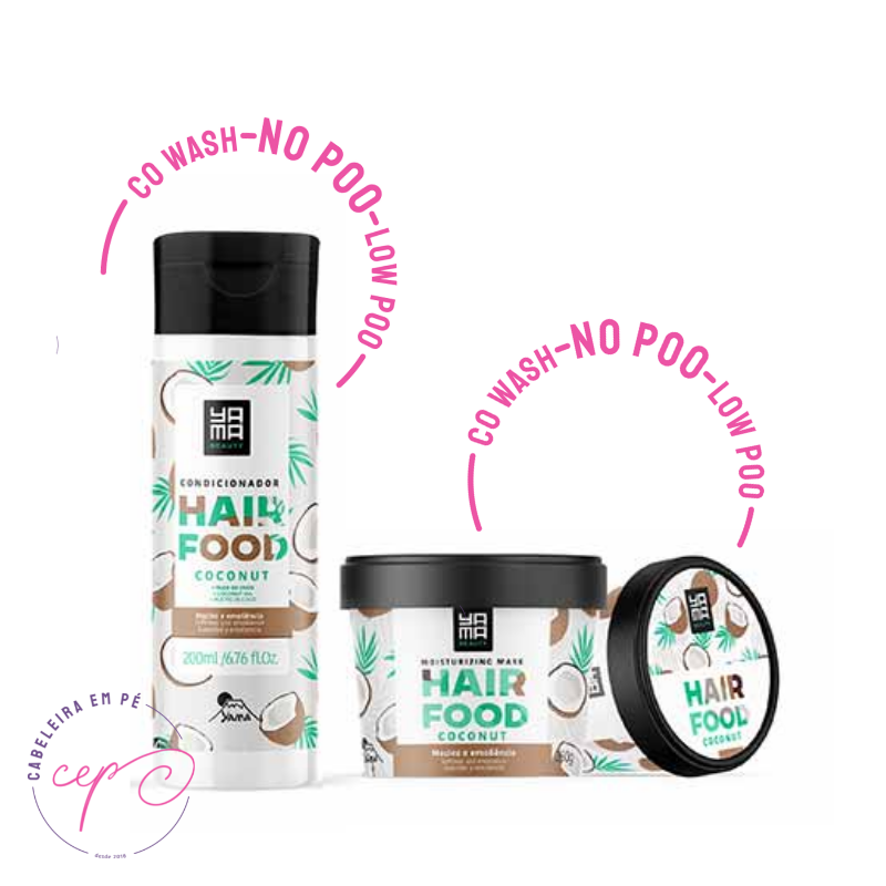 Condicionador e Máscara Hair Food Coconut - Yamá (No Poo)