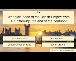 Who was head of the British Empire from 1837 through the end of the century? Answer choices include: Queen Elizabeth, Prince Albert, Captain Alfred Dreyfus, Queen Victoria