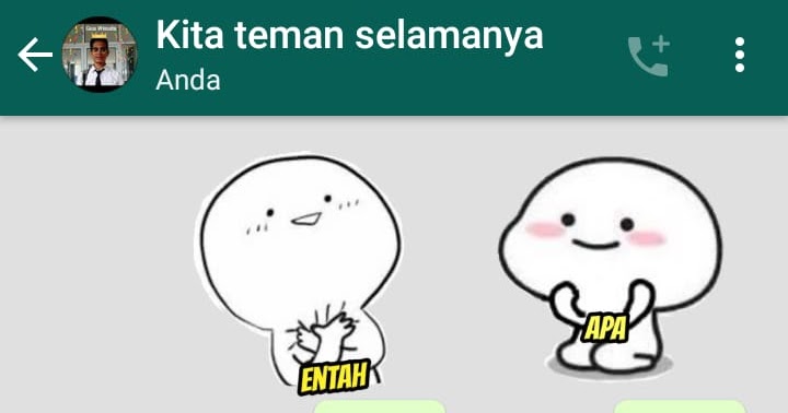 33 Populer Stiker Wa  Lucu Entah Apa Yang Merasukimu 