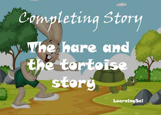 The hare and the tortoise story.