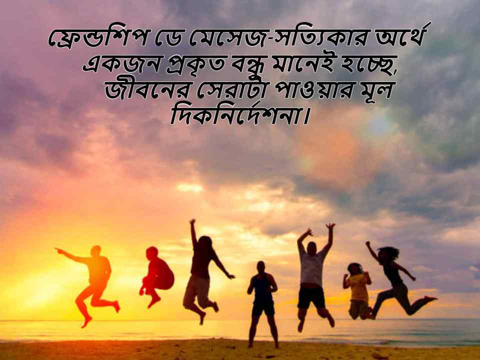 Happy Friendship Day Bangla Wishes SMS Quotes Picture