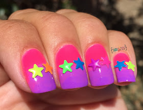 Lady Queen 5mm Multi Colored 3D Star Studs