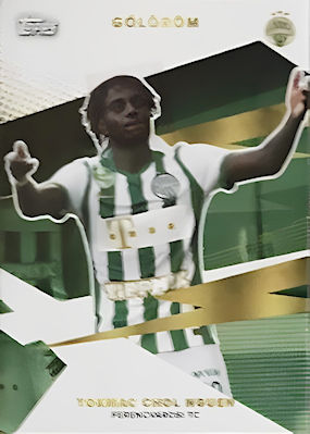 Franck Boli, Ivory Coast 🇨🇮 Ferencvarosi TC 2020/21 signed 3x4