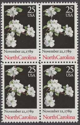 US Block Of 4 - North Carolina Ratification