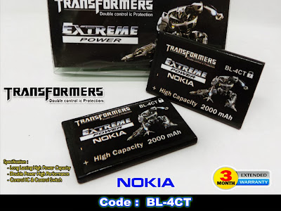 Baterai Nokia Double Power Transformer BL-4CT 