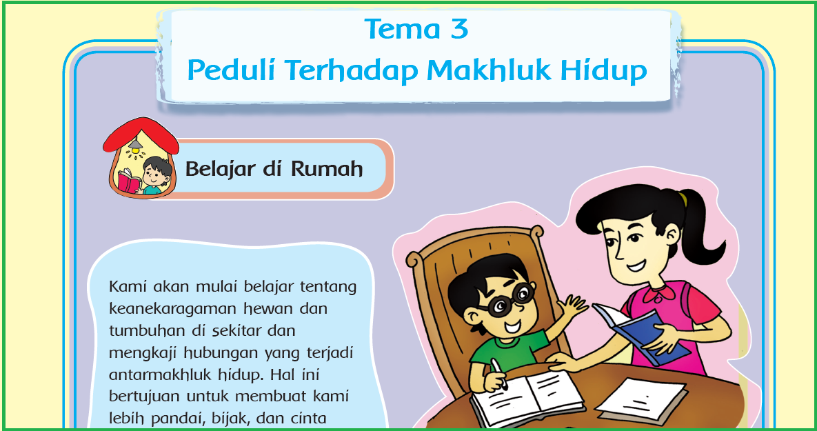  Kumpulan  Soal  Tema 3 Kelas  4  Peduli Terhadap Makhluk Hidup  