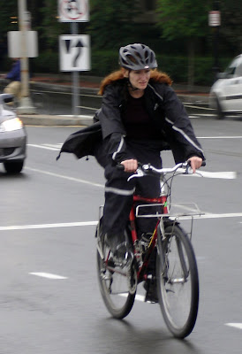 rain gear cyclist