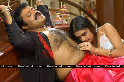 Sexy South Indian Masala Actress Wearing a White Dress Seducing Hero : South Indian Masala Actress