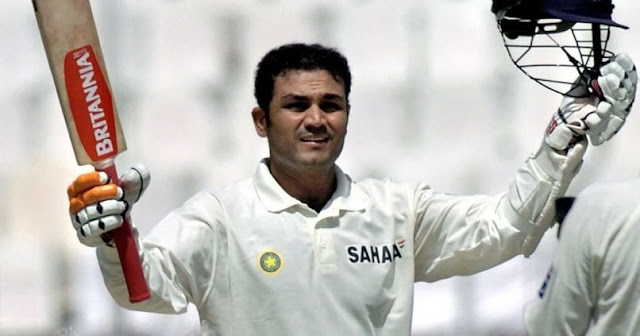 Virendra Sehwagh fastest test double ton