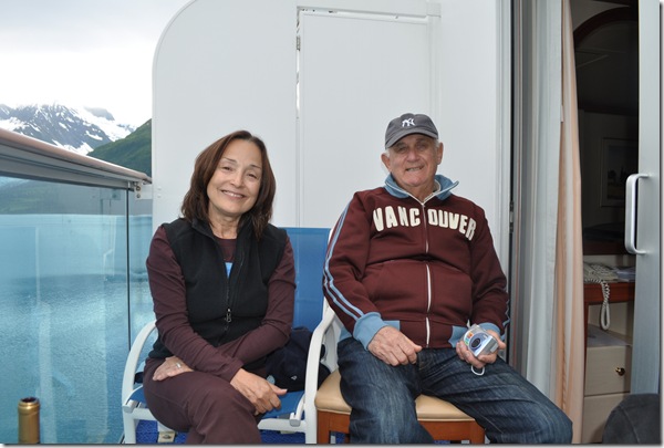 Lilli and Bob on balcony