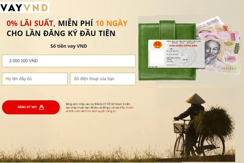 VayVND – Vay tiền online tới 15 triệu đồng chỉ với CMND