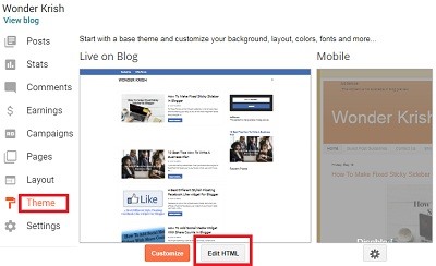 How to Add A Pop Up Search Box In Blogger Blog