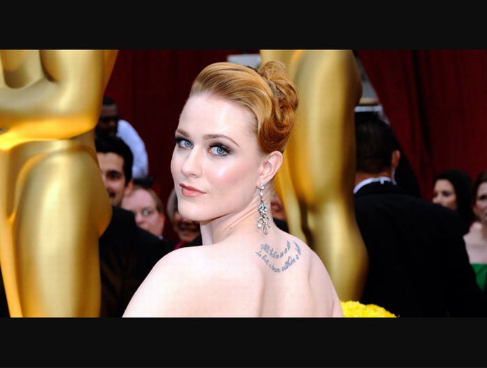 evan rachel wood tattoo. Evan Rachel Wood