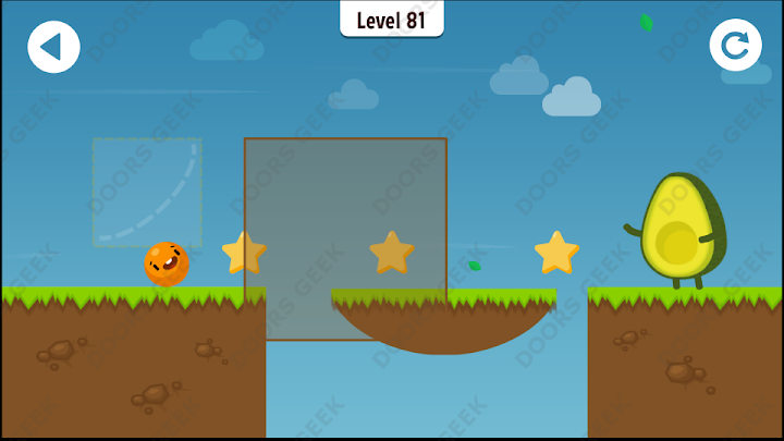 Where's My Avocado? Level 81 Solution, Cheats, Walkthrough, 3 Stars for Android, iPhone, iPad and iPod