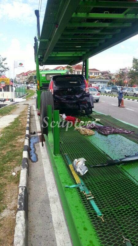Gambar Kemalangan Ngeri Di Bandar Baru UDA, Johor Bahru 