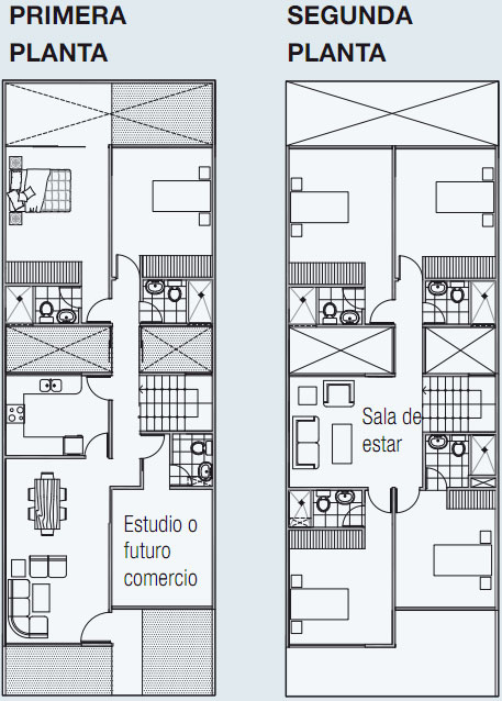 PLANOS DE VIVIENDA EN 140 m2 DE TERRENO 3 PISOS www.planosdecasas10.blogspot.com