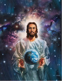 Jesus Holding Earth Picture