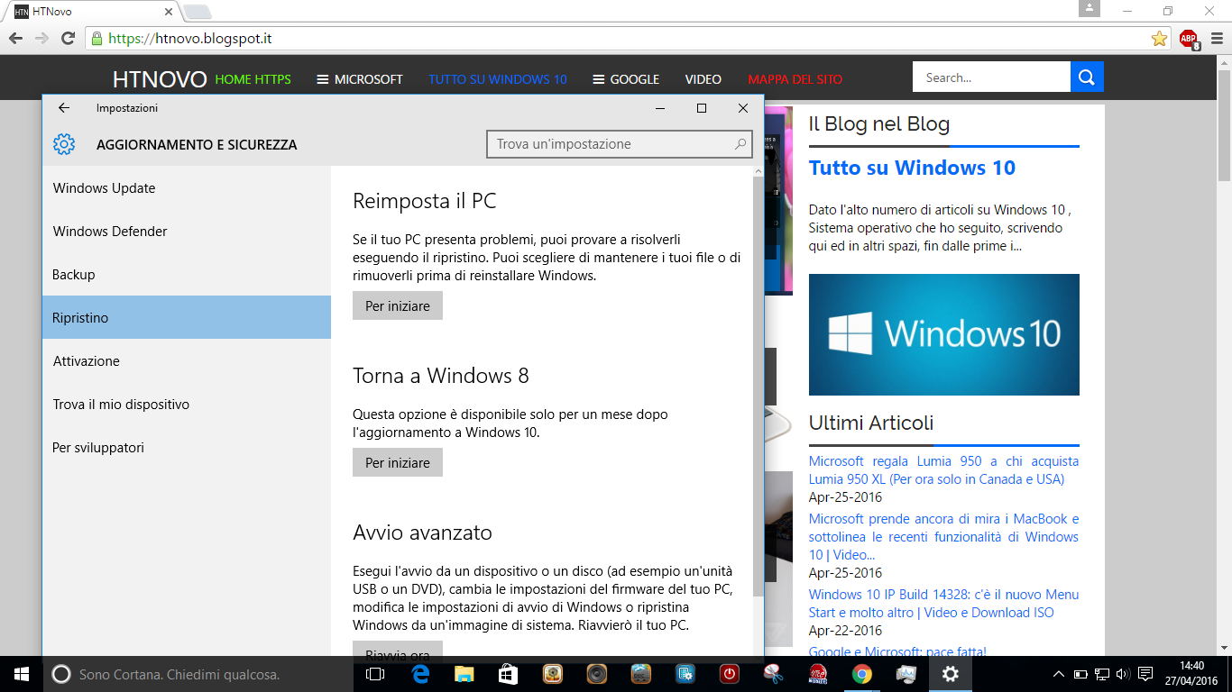 Come mantenere tutte le App e le impostazioni originali di PC Windows 7, 8, 8.1, aggiornando a Windows 10 HTNovo 4