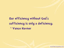 Not Ours But God's Sufficiency 