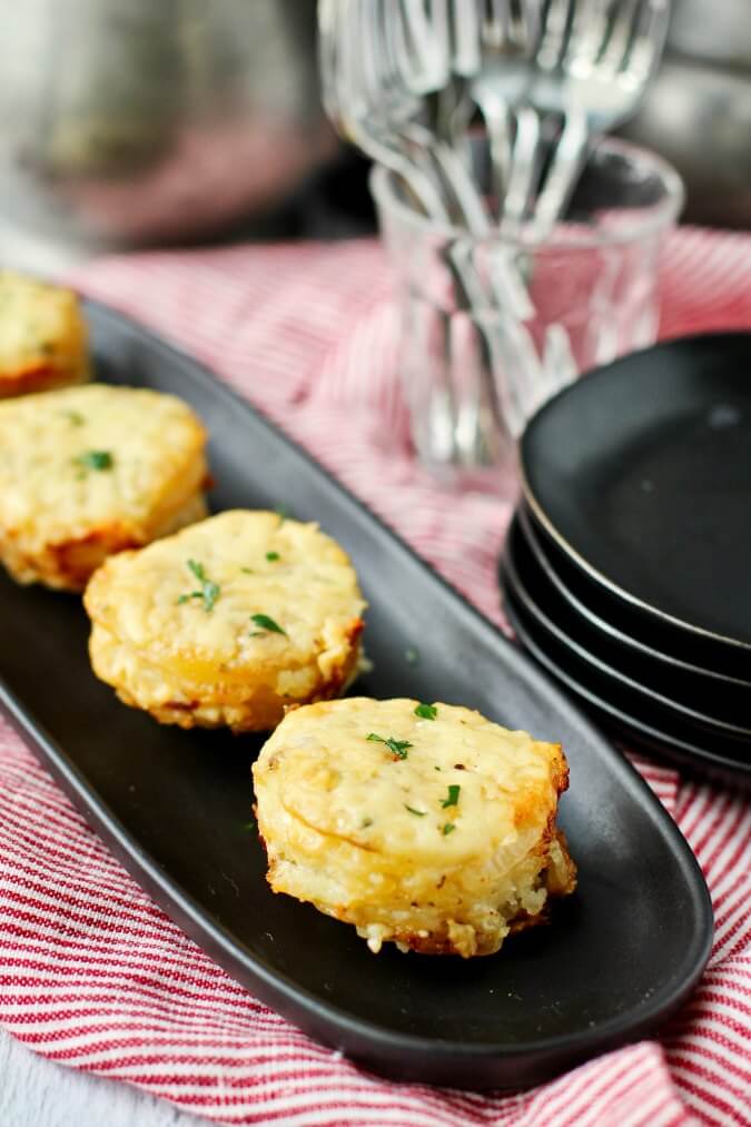 Potato Stacks with Herbs and Cheese