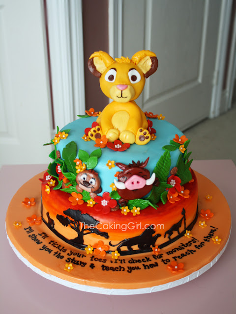 beautiful lion king cake