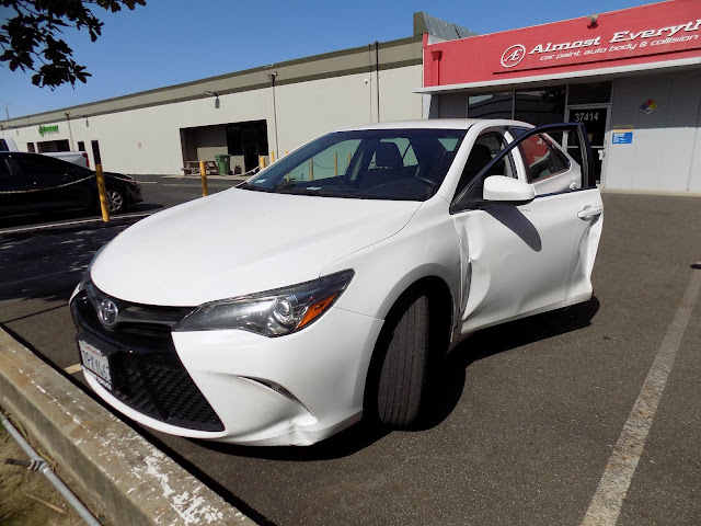 2016 Toyota Camry-Before work was done at Almost Everything Autobody