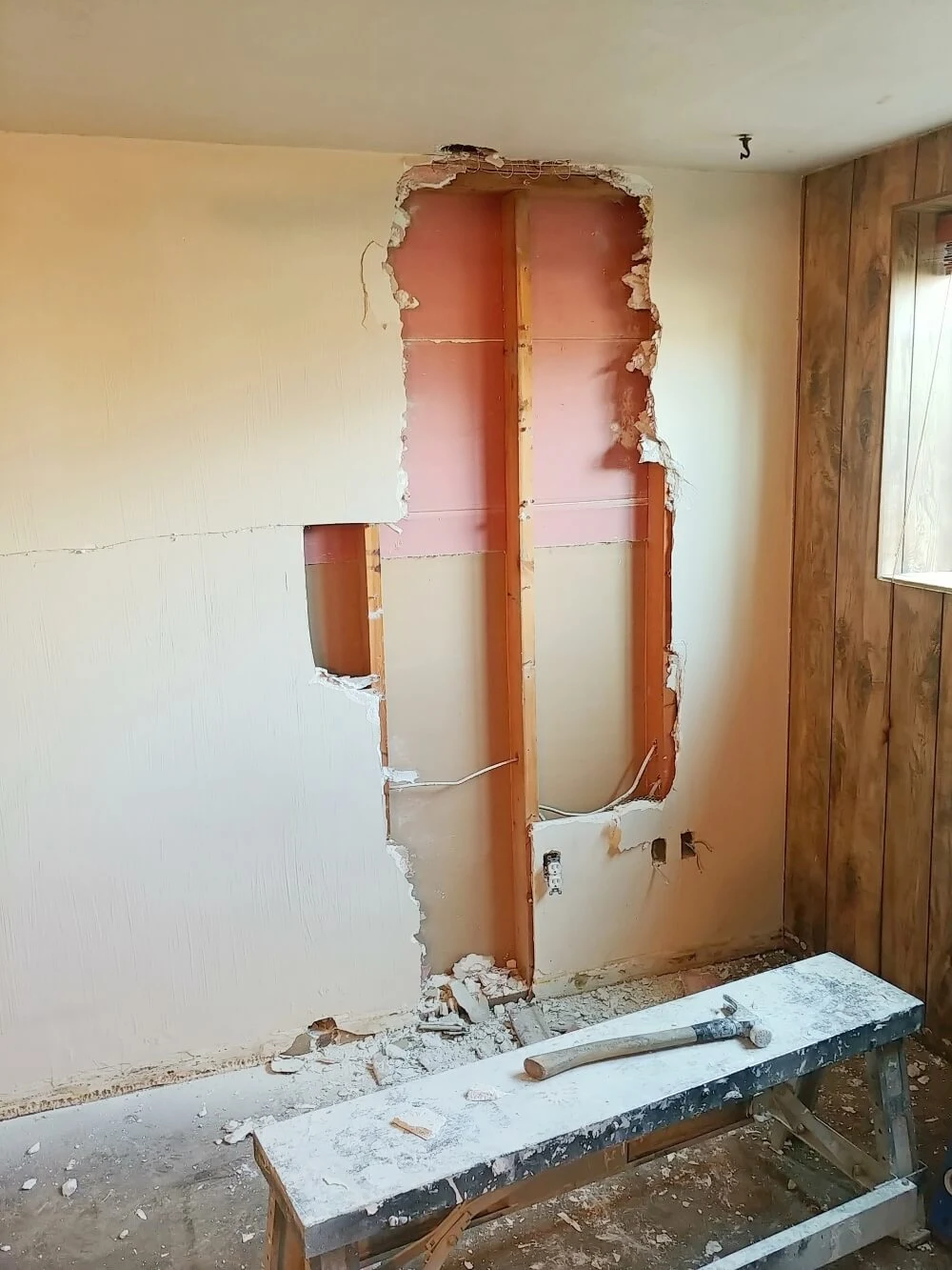 Progress on the Basement at the Fixer-Upper House