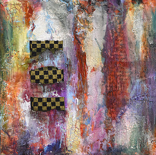 abstract colorful square painting