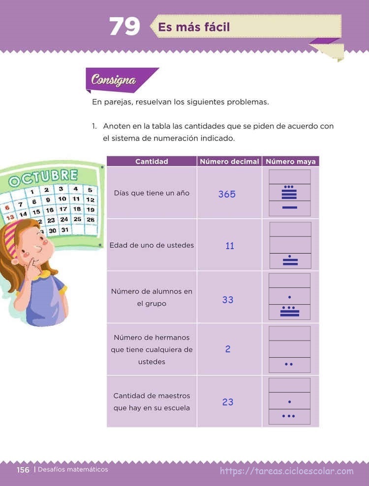 Es más fácil -Desafío 79- Desafíos matemáticos Quinto grado contestado