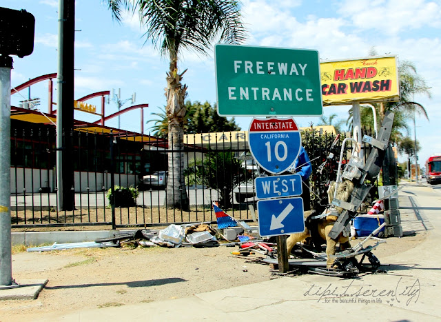 Kunst eines Obddachlosen in Los Angeles