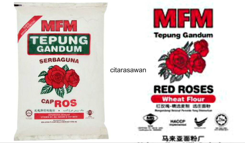 Tepung Gandum Cap Ros MFM Flour Terbaik untuk Biskut dan 