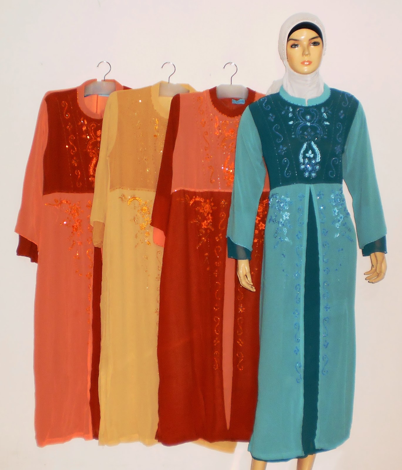 Gamis Payet Murah GP038C - Grosir Baju Muslim Murah Tanah 