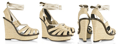 Bottega Veneta Ankle-tie wedge sandals