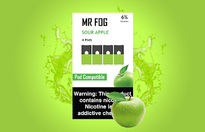 mr fog newssPODS PACK OF 4 SOUR APPLE