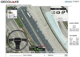 Geoquake - Simulador de conducción sobre Google Maps