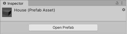 Opening the prefab