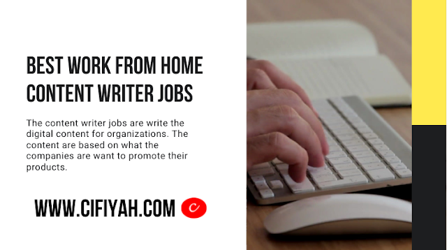 Best work from home content writer jobs 