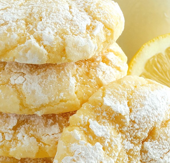 Lemon Gooey Butter Cookies – Best Ever {from scratch!} #Cookies #LemonDessert