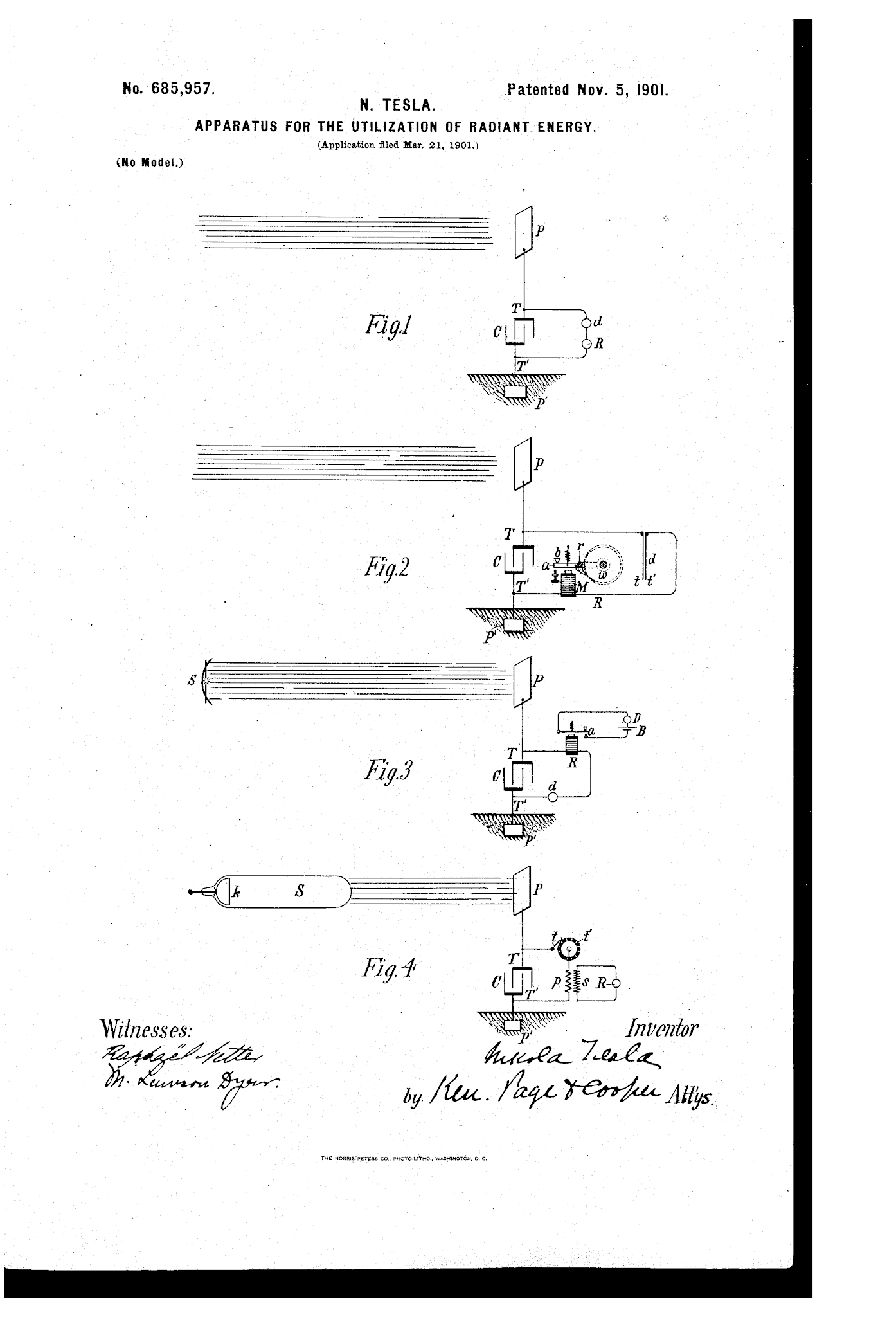 Radiant Energy Examples - Radiation energy receiver