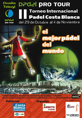 Cartel del II Torneo Internacional Costa Blanca de pádel