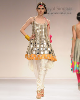 Mirror work short kurta by Payal Singhal