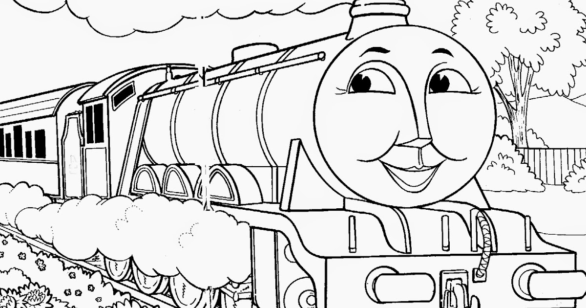 14 Gambar Latihan Mewarnai Thomas And Friends Untuk Anakanak Custom Coloring Books