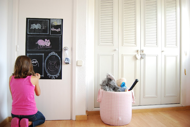 Chalkboard with frames DIY. Tutorial pizarra fácil