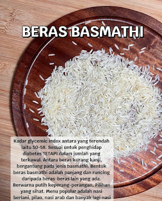 jenis-jenis beras, beras wangi, beras brasmathi, beras pulut , beras calrose