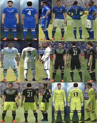 PES 2016 Chelsea Kit Pack 2016-2017 by YastRin