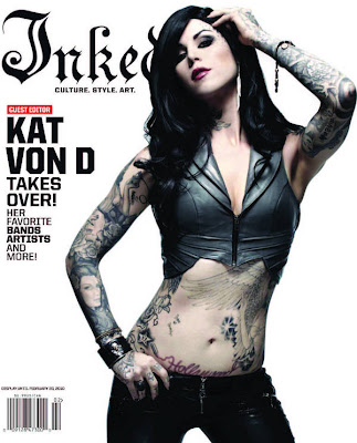 Kat von D Inked at Magazine February 2010