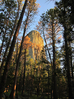 devils tower sunset